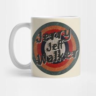 Retro Color Typography Faded Style Jerry Jeff Walker Mug